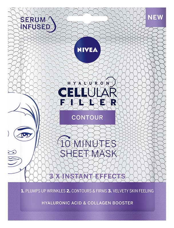 Hyaluron Cellular Filler Contour 10-Minutowa Maska W Płachcie 1szt