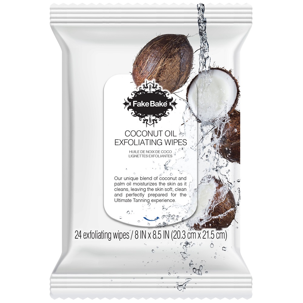 Fake Bake, Exfoliačné obrúsky s kokosovým olejom 24 ks.