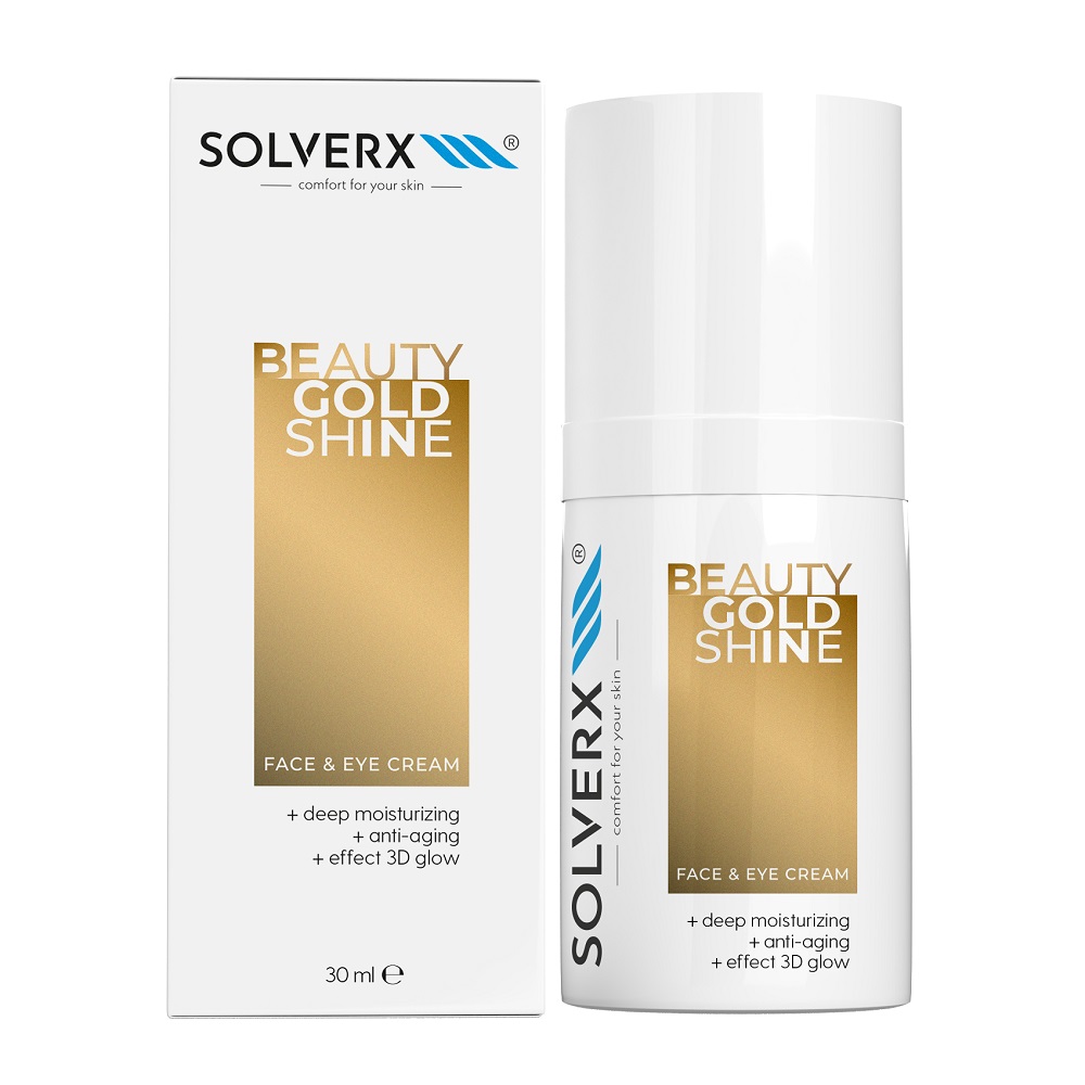 Solverx Beauty Gold Shine krém na tvár a oči 30ml