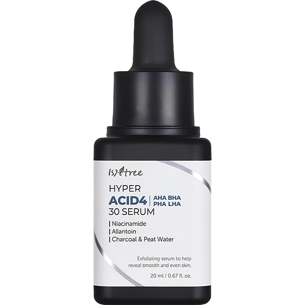 Isntree, Hyper Acid4 AHA BHA PHA LHA 30 Exfoliačné sérum na tvár 20ml
