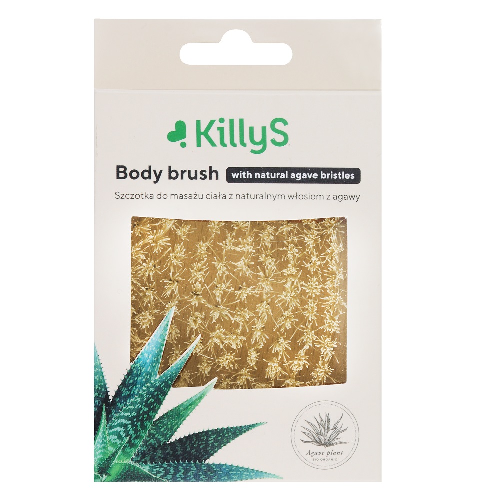 Body Brush Szczotka Do Ciała Z Naturalnym Włosiem Z Agawy