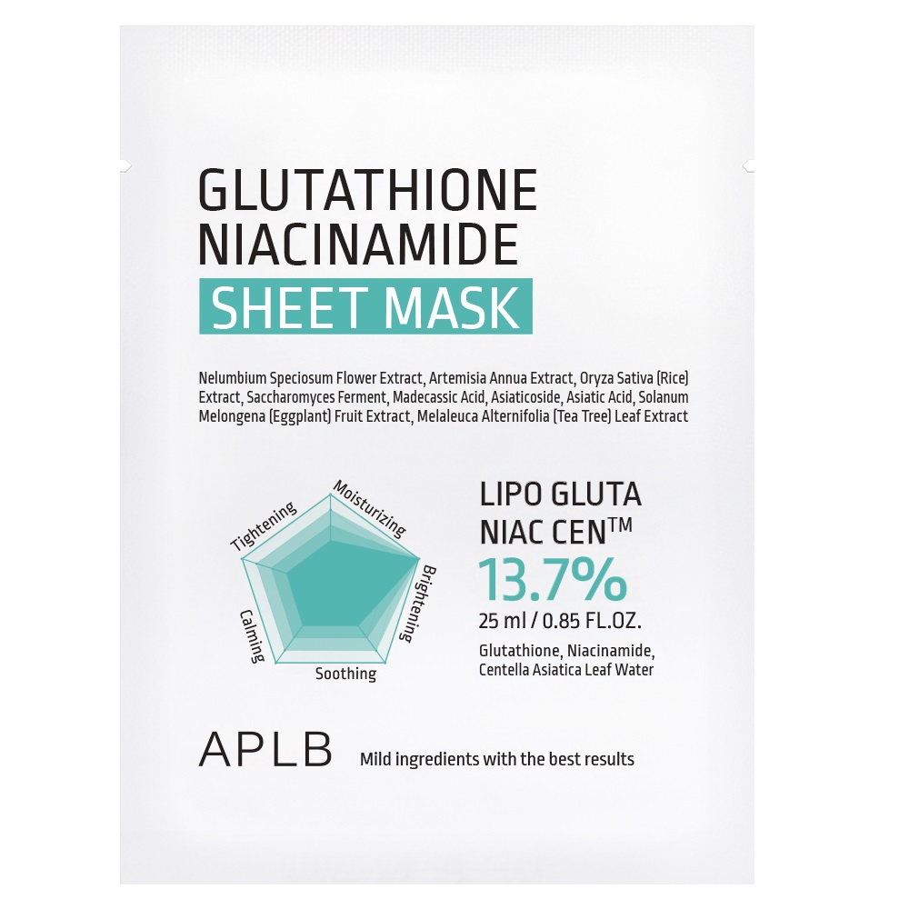 Glutathione Niacinamide Sheet Mask Rozjaśniająca Maska W Płachcie