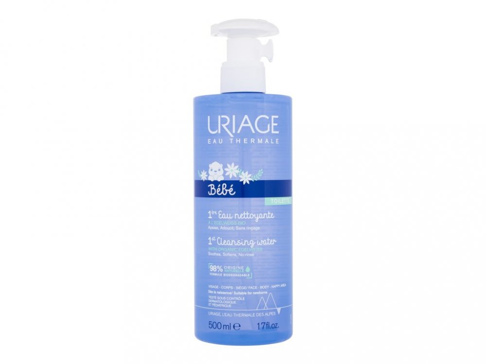Uriage Bébé 1st Cleansing Water, čisticí voda, 500 ml,
