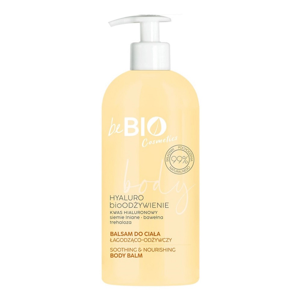 Natural Body Lotion With Acid Hyaluronic Acid And Cotton From Flax Seeds