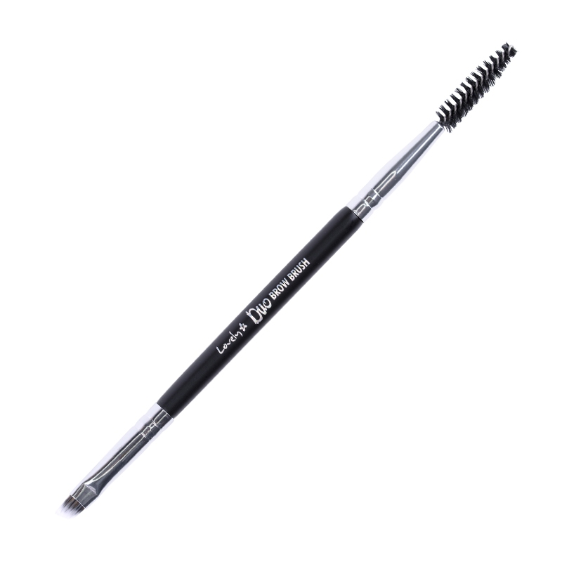 Duo Brow Brush Dwustronny Pędzelek Do Makijażu Brwi