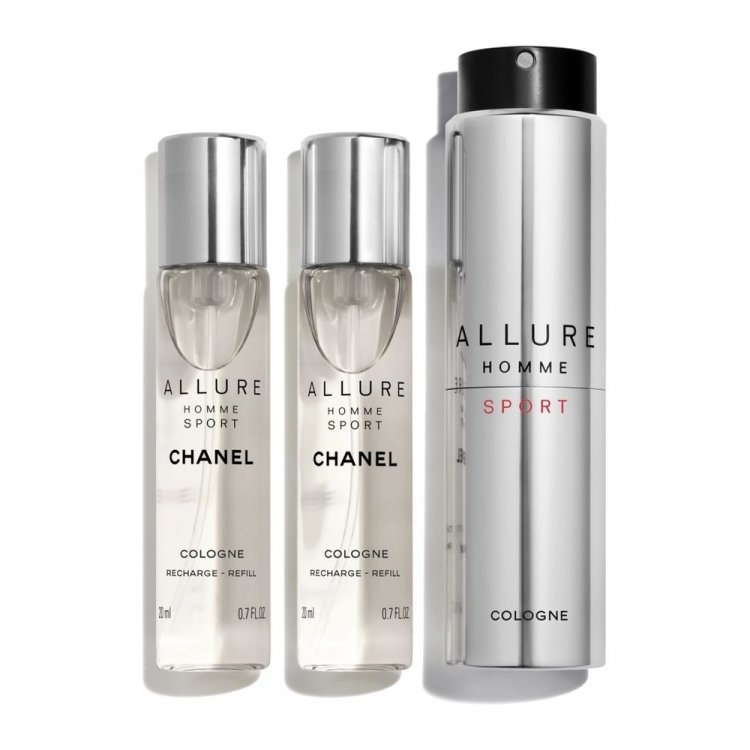 Allure Homme Sport Cologne Set Of Cologne Sprejs + Refill