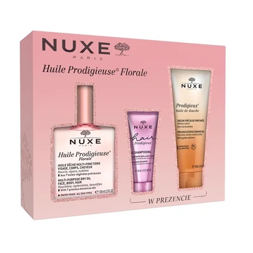 Zestawy Prezentowe Dla Kobiet Huile Prodigieuse Florale – Sada Suchého Oleja 100 Ml + šAmpón Na Vlasy 30 Ml + Sprchový Olej 100 Ml