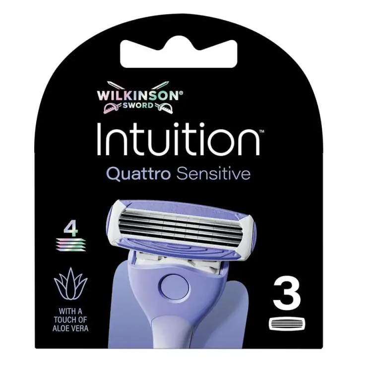 Intuition Quattro Sensitive Wkład Z 4 Ostrzami 3szt