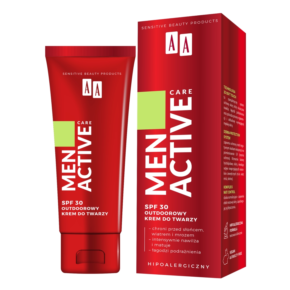 AA Men Active Care SPF30 vonkajší krém na tvár 50 ml