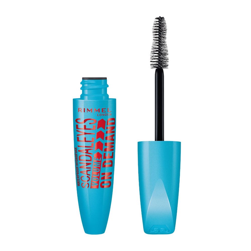 Rimmel London, ScandalEyes Volume On Demand Voděodolná řasenka na oči Voděodolná objemová řasenka černá 12 ml