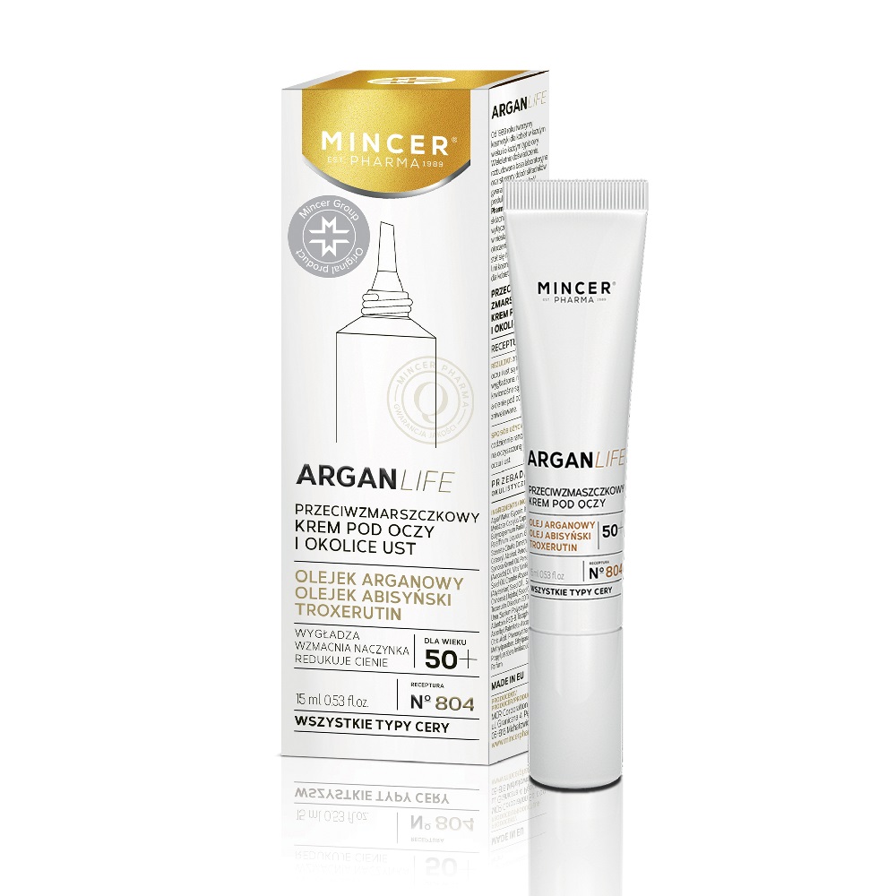 Mincer Pharma, ArganLife krém proti vráskam na oči a pery č. 804 15ml