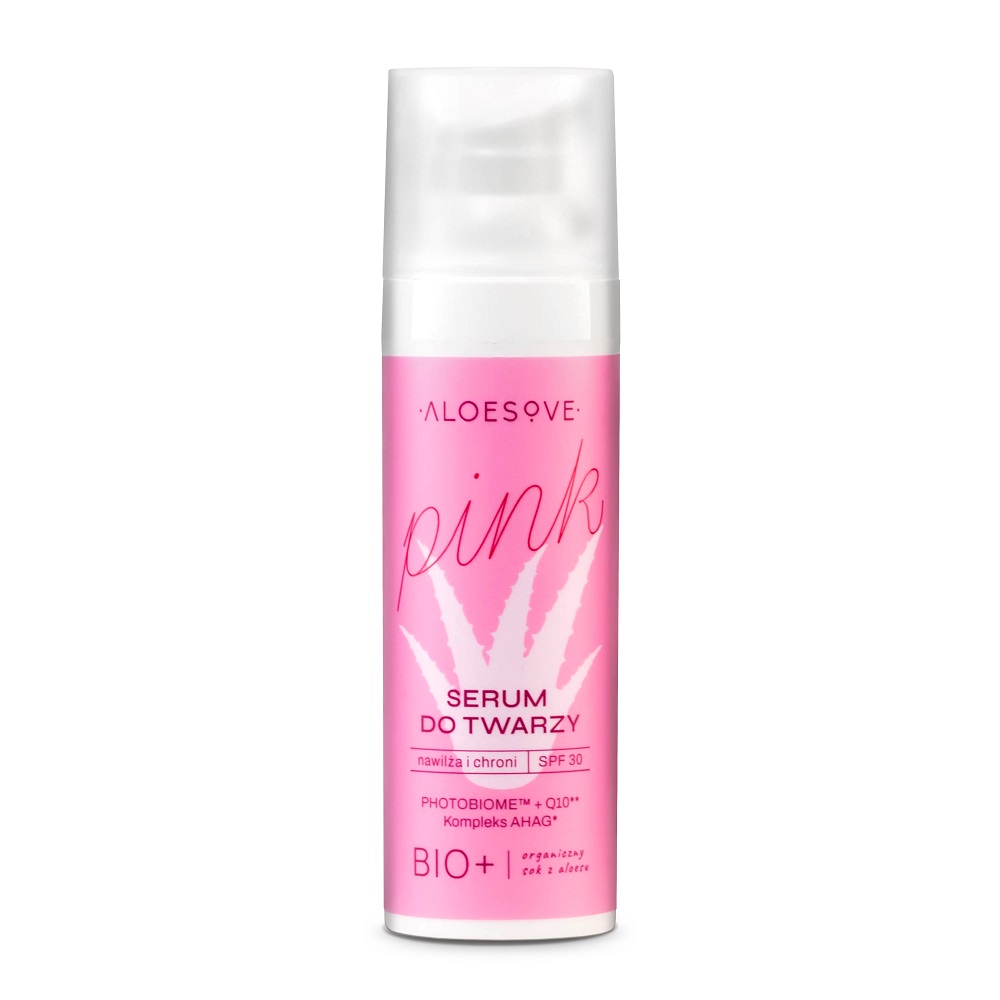ALOESOVE, Ružové sérum na tvár SPF30 30ml