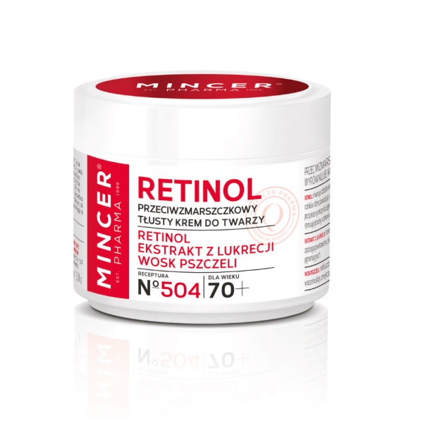 Retinol 70+ Przeciwzmarszczkowy Tłusty Krem Do Twarzy No 504