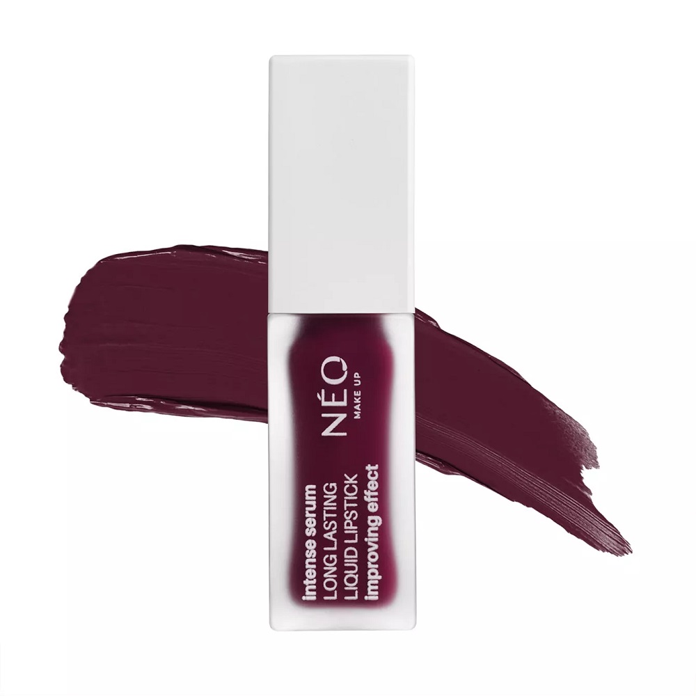NEO MAKE UP Intense Serum Dlhotrvajúci tekutý rúž 10 Plum Burgundy 5ml