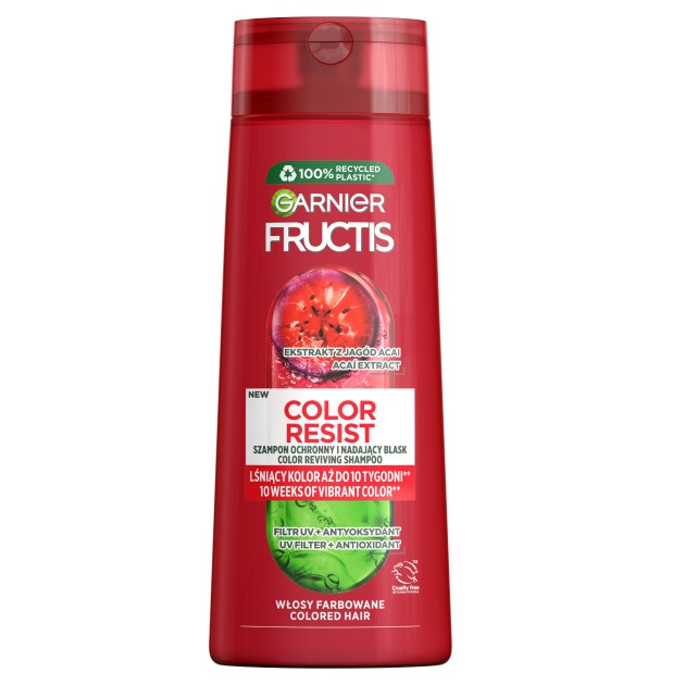 Garnier, Fructis Color Resist posilující šampon pro barvené a melírované vlasy 250ml