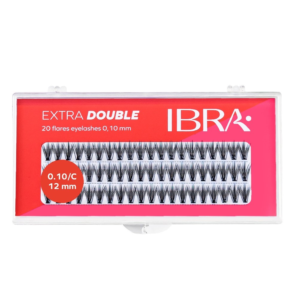 Kępki Sztucznych Rzęs Extra Double Knot-Free C 0.10-12mm