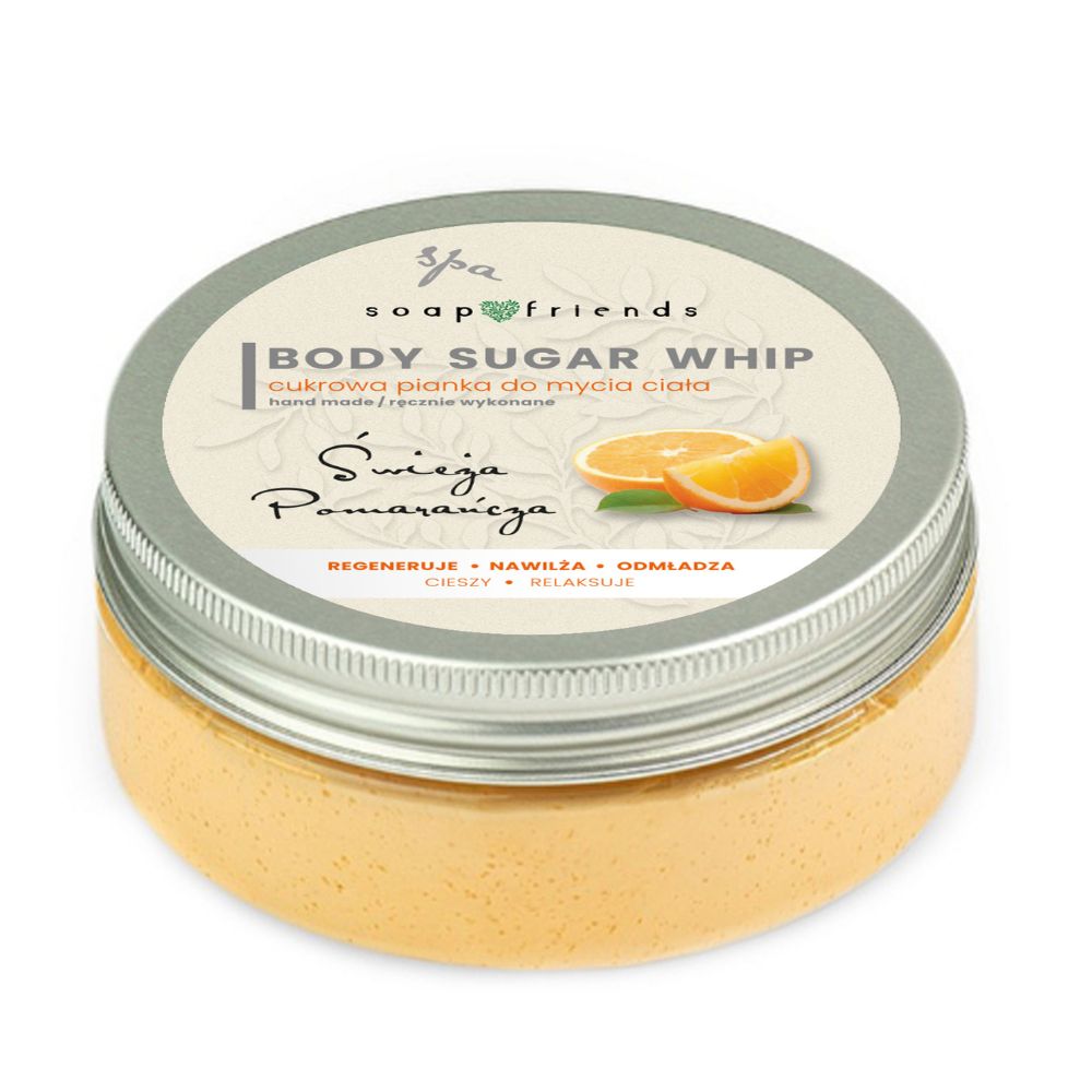 Soap&Amp;Friends Cukrová Pena Na Umývanie Tela Fresh Orange 200g