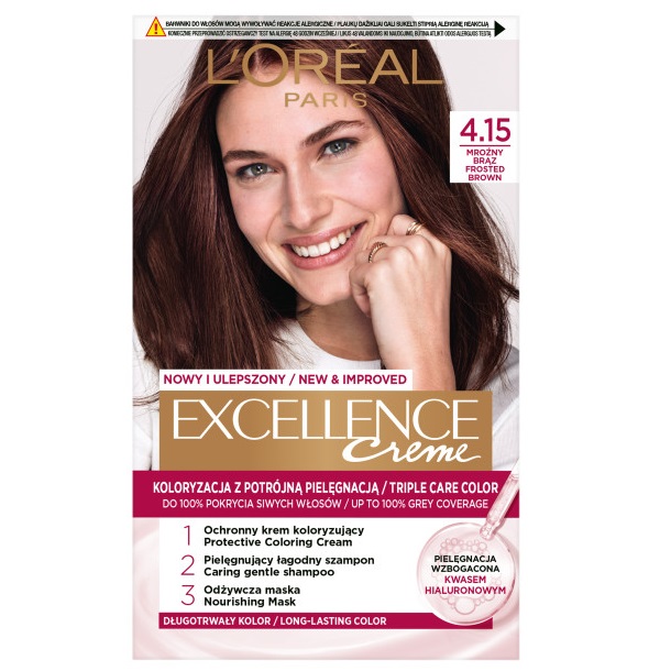 Excellence Creme Farba Do Włosów 400 Brąz 16