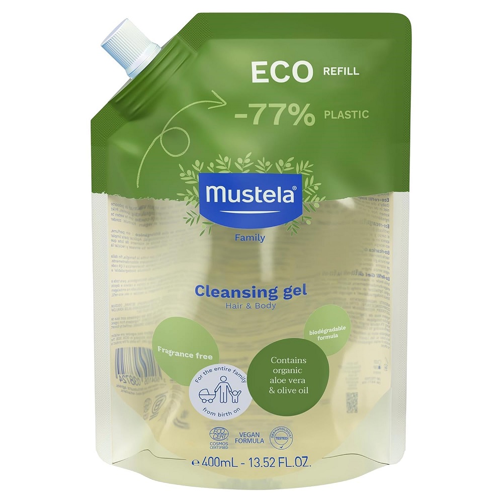 Organic Body And Hair Cleansing Gel With Refill