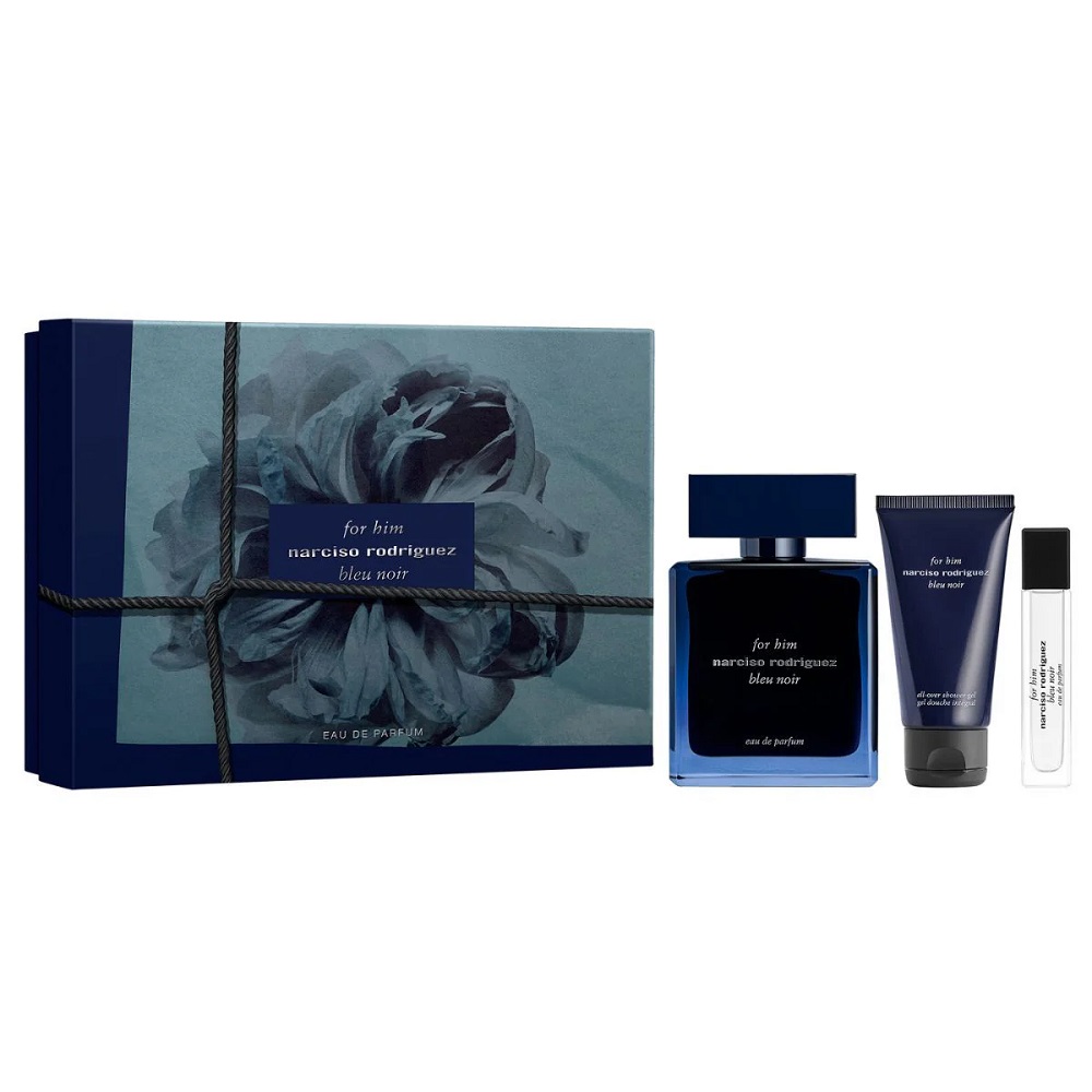 For Him Bleu Noir Zestaw Woda Perfumowana Spray + żEl Pod Prysznic + Woda Perfumowana Spray