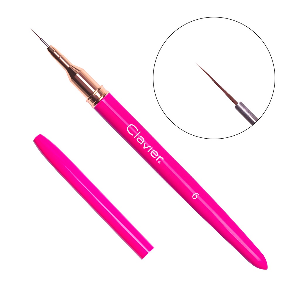 Pędzelek Do Zdobień Magenta 6mm #1