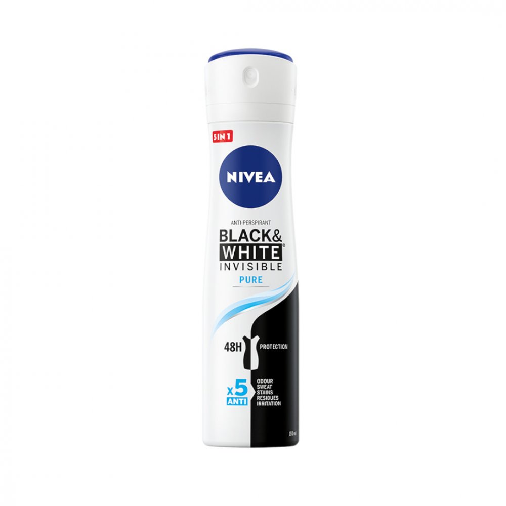 Black&White Invisible Pure Antyperspirant Spray