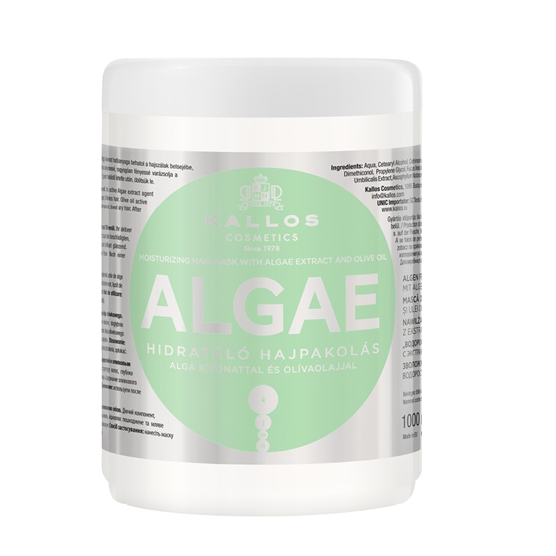 Kallos hydratačná maska ​​Algae Moisturizing Hair Mask 1000 ml