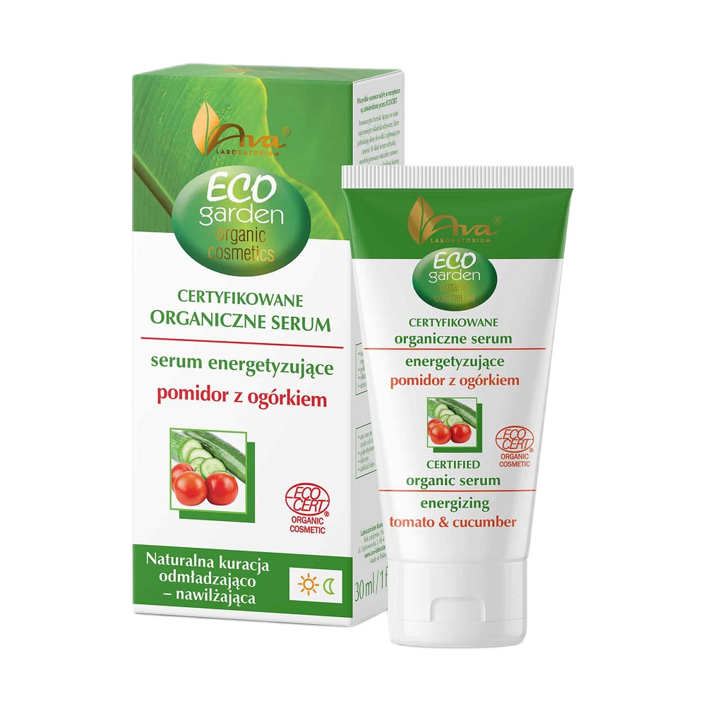 Eco Garden Certyfikowane Organiczne Serum Odmładzające Pomidor Z Ogórkiem 35+