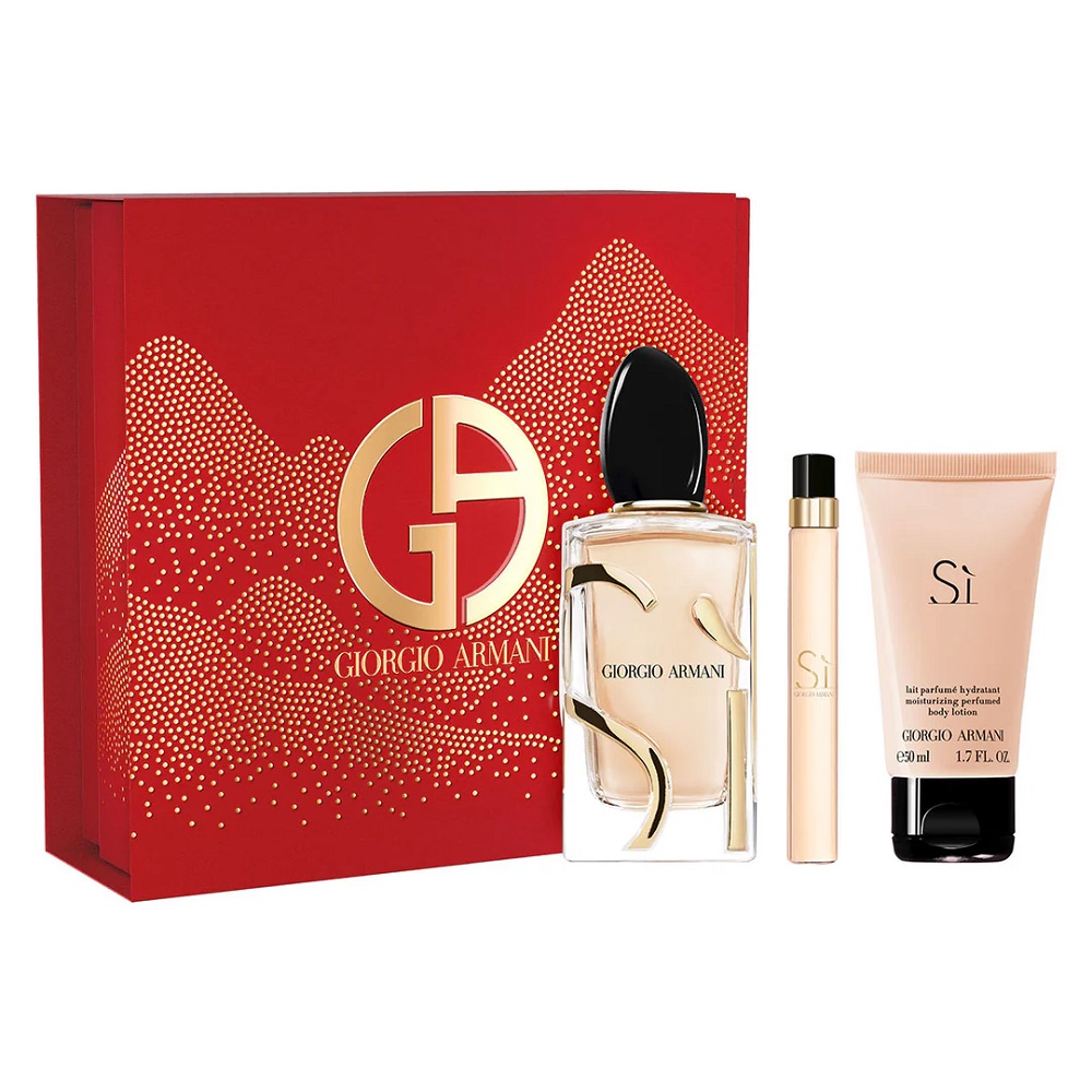 Giorgio Armani Si set parfémovaná voda 100ml + parfémovaná voda 10ml + tělové mléko 50ml
