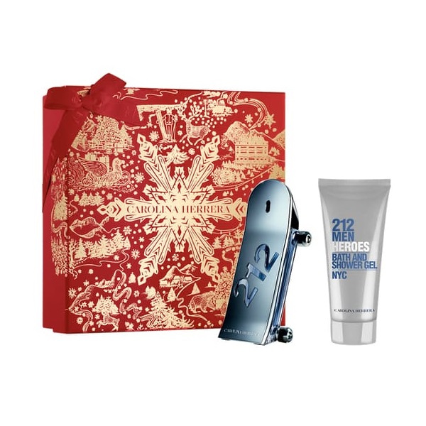 Carolina Herrera 212 Heroes Forever Young Pánská sada toaletní voda ve spreji 90ml + sprchový gel 100ml