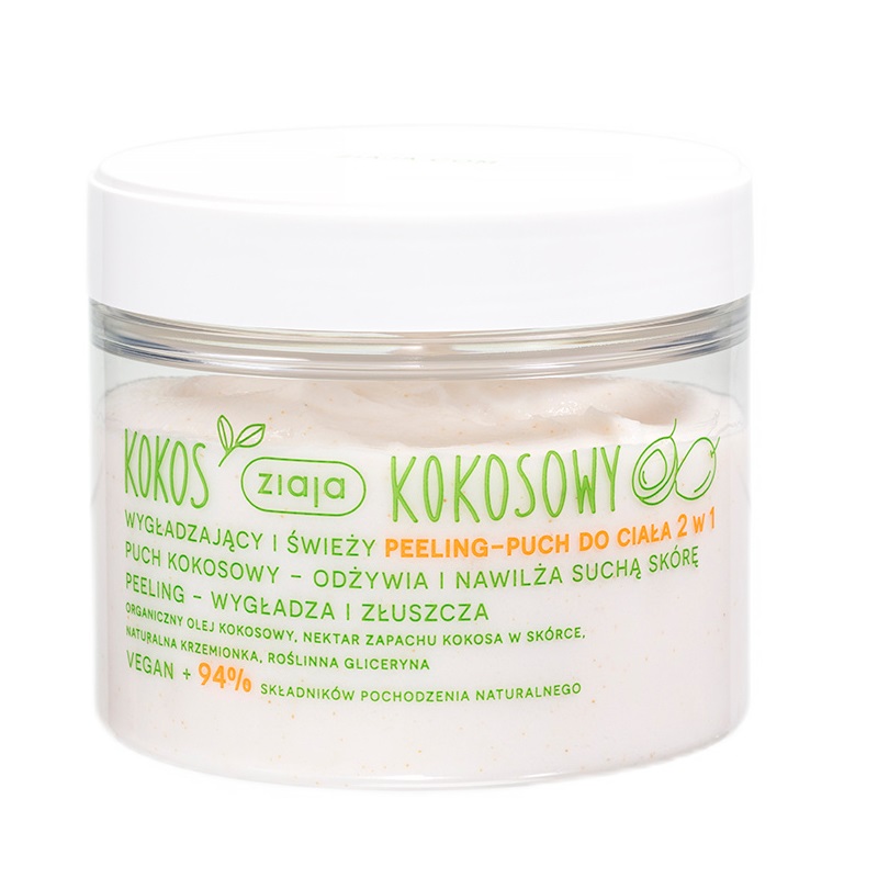 Kokos Kokosowy Wygładzający I śWieży Peeling-puch Do Ciała 2w1