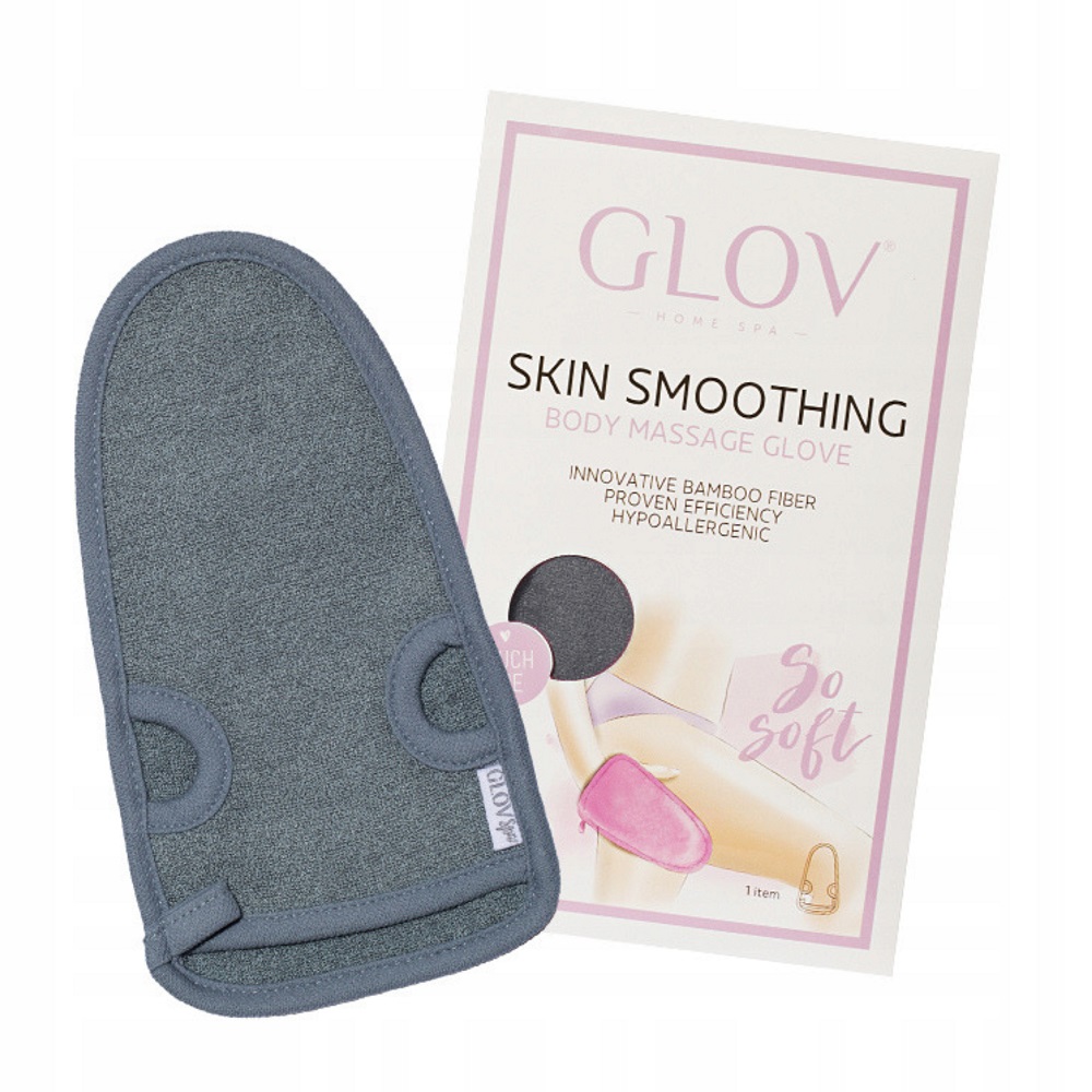 Skin Smoothing Body Massage Glove Rękawiczka Do Masażu Ciała Smooth Grey