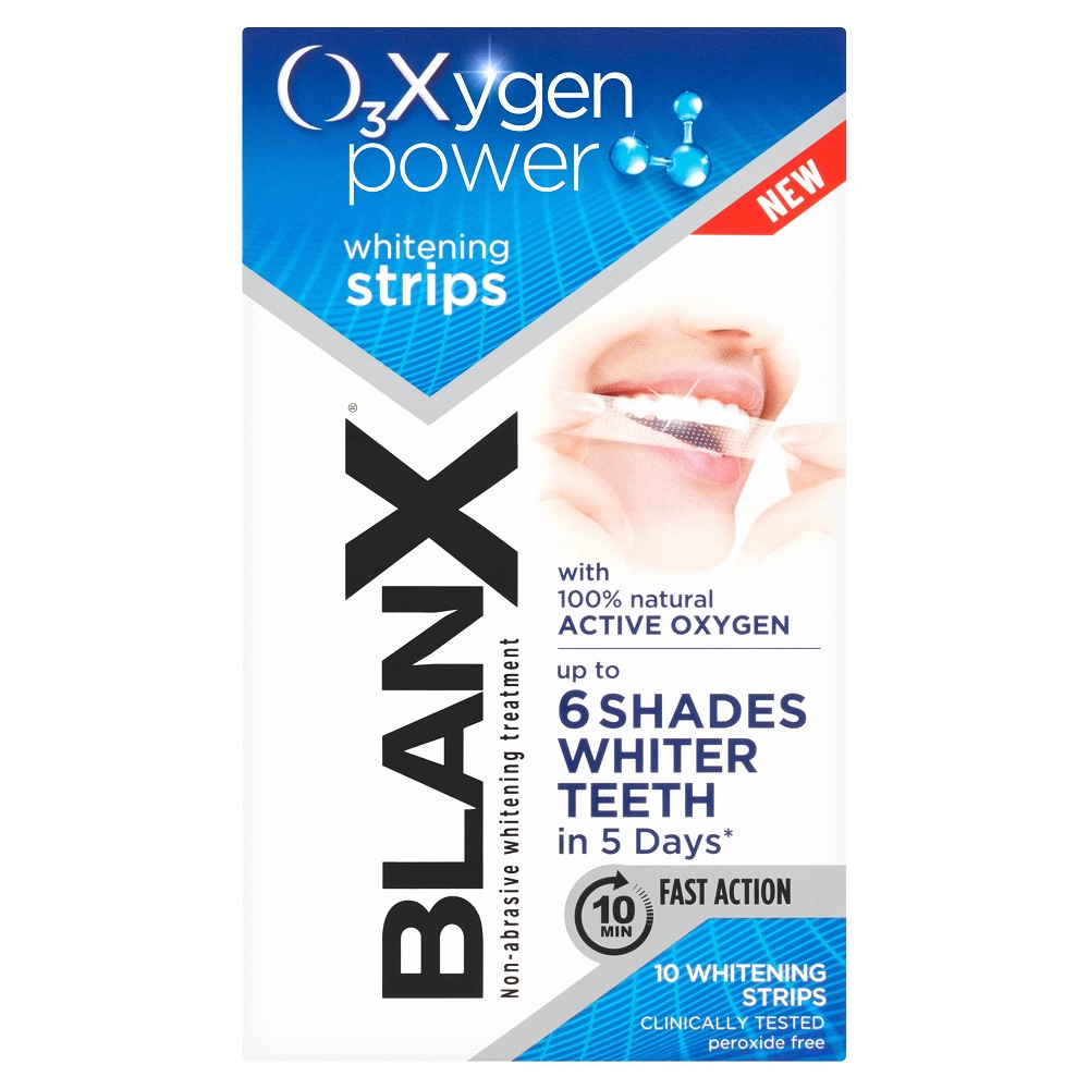 O3X Oxygen Power Bieliace Pásiky Na Zuby 10ks.