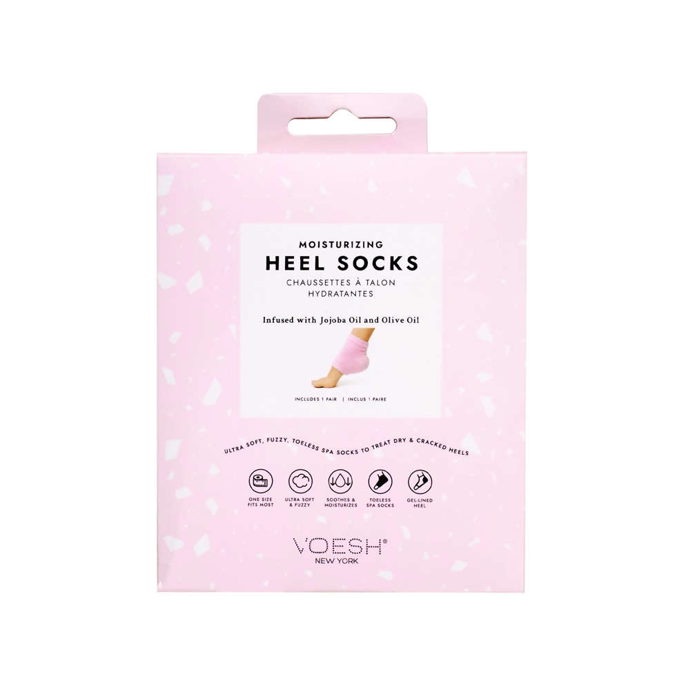 Moisturizing Heel Socks Hydratačné Gélové Ponožky Na Päty Ružové 1 Pár