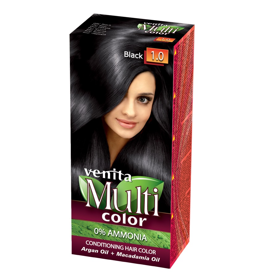 MultiColor Pielęgnacyjna Farba Do Włosów 1.0 Czerń