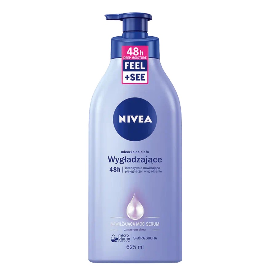 Nivea Smooth Sensation krémové telové mlieko pre suchú pokožku s pumpičkou 625 ml