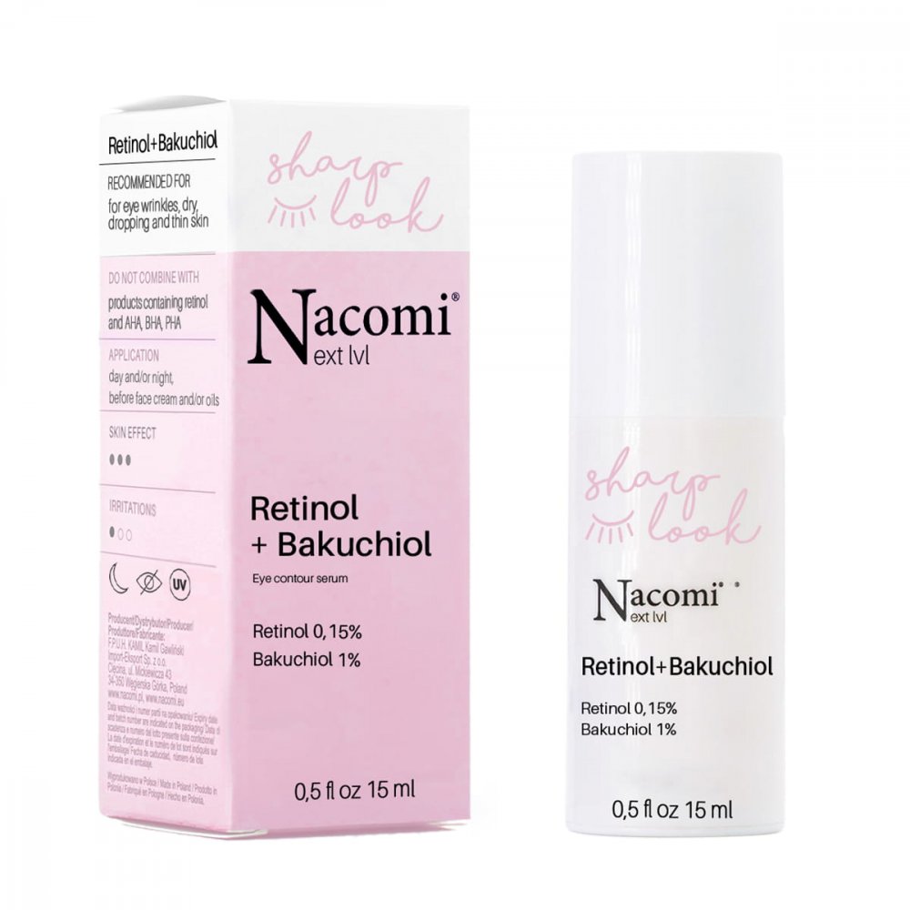 Nacomi, Očné sérum proti vráskam Next Level s retinolom a bakchiou 15ml