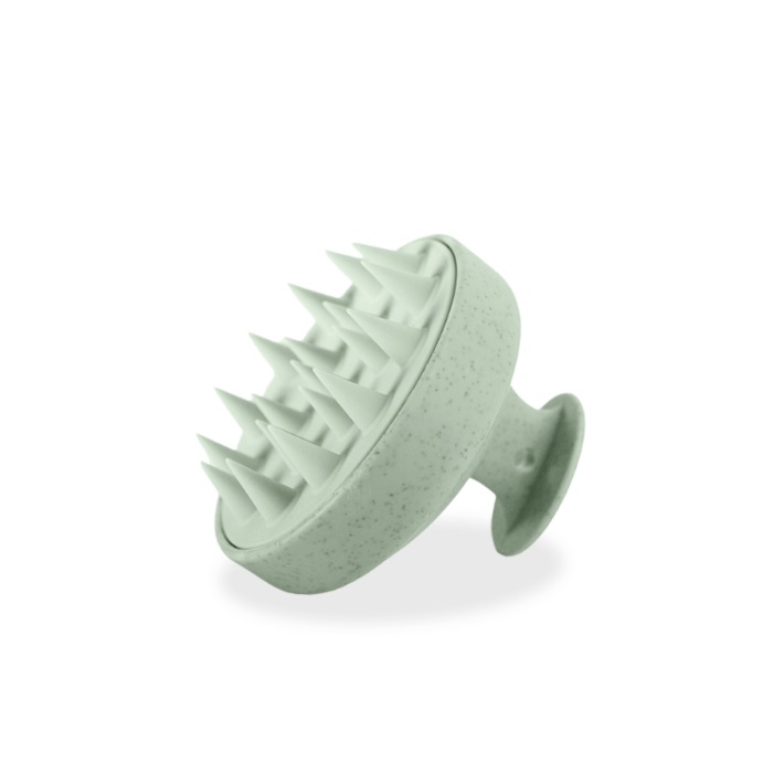 Mohani Hair Scalp Massager and Shampoo Brush Green kefa na umývanie vlasov a masáž pokožky hlavy zelená