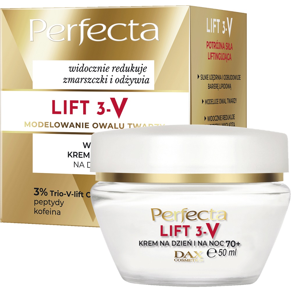 Perfecta, Lift 3-V vyhladzujúci denný a nočný liftingový krém 70+ 50 ml