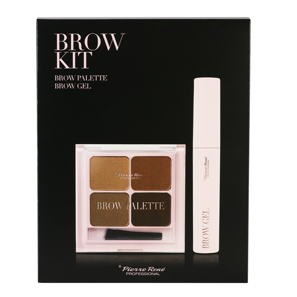 Pierre René Professional paleta pre líčenie obočia 7,2 g + gél na obočie 10 ml
