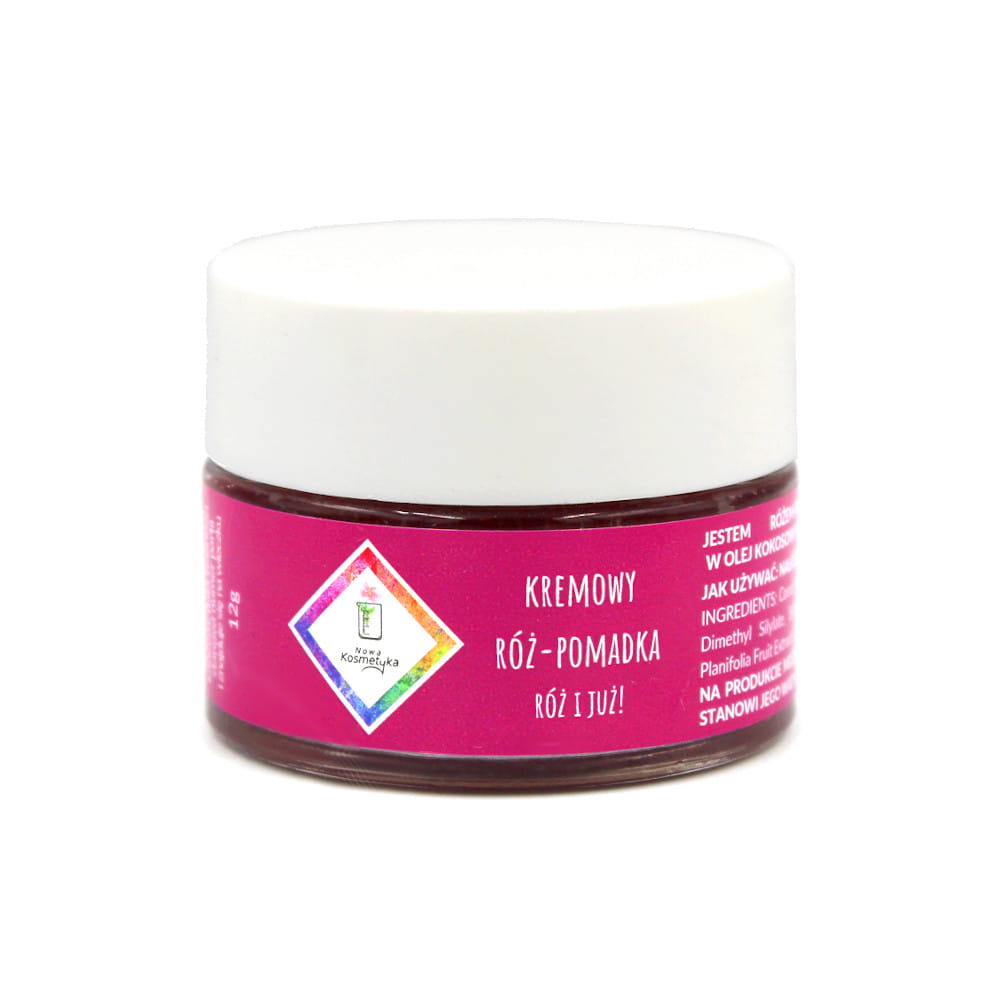 Nová kozmetika, krémová rúžová rúž Ružová a už! 12g