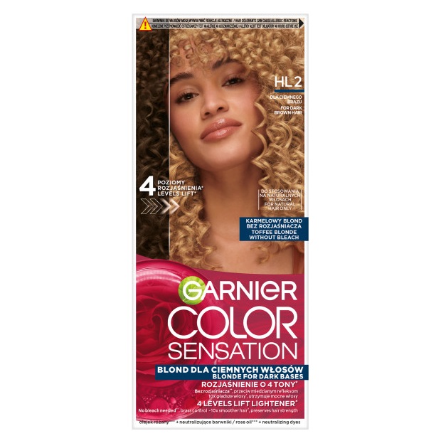 Color Sensation Trwała Farba Do Włosów HL2 Karmelowy Blond