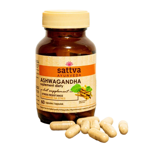 Ashwagandha Suplement Diety 60 Kapsułek