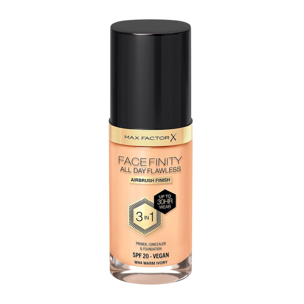Facefinity All Day Flawless 3w1 Kryjący Podkład W Płynie C40 Light Ivory 12