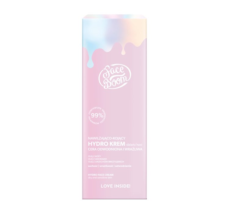 Hydro Face Cream Hydratačný A Upokojujúci Krém Na Dehydrovanú A Citlivú Pleť Na Deň A Noc 50ml