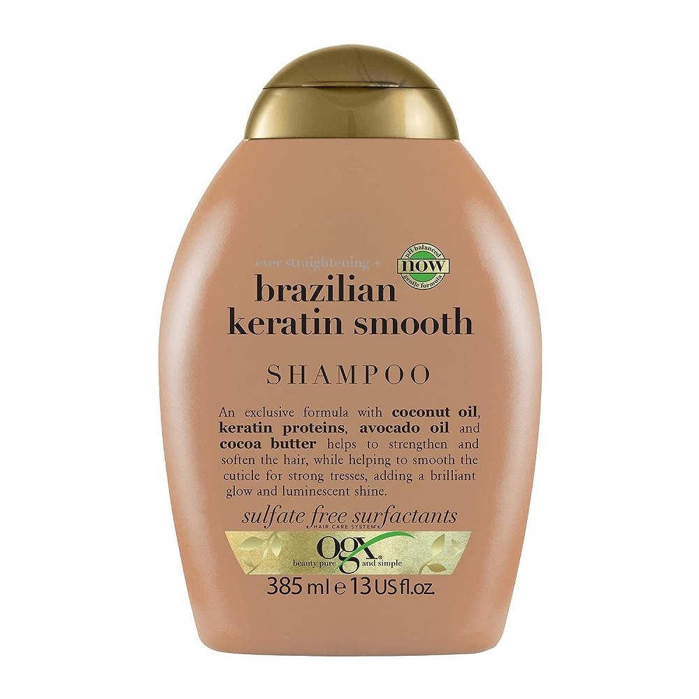 OGX Zjemňujúci šampón brazílsky keratín 385 ml