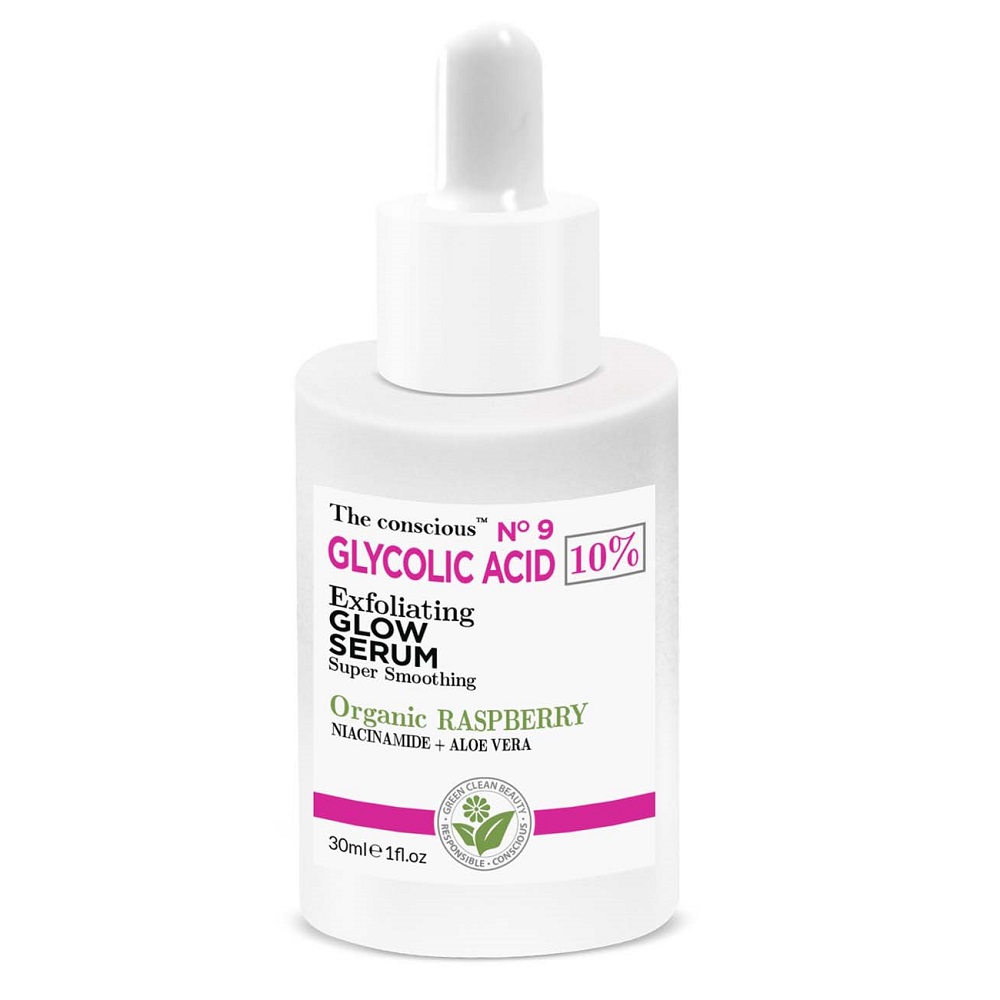 Exfoliačné Sérum Na Tvár S Kyselinou Glykolovou A Organickými Malinami 30 Ml