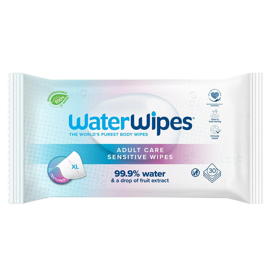 BIO Adult Care Sensitive Wipes Chusteczki Nawilżane Wodne XL 30szt.