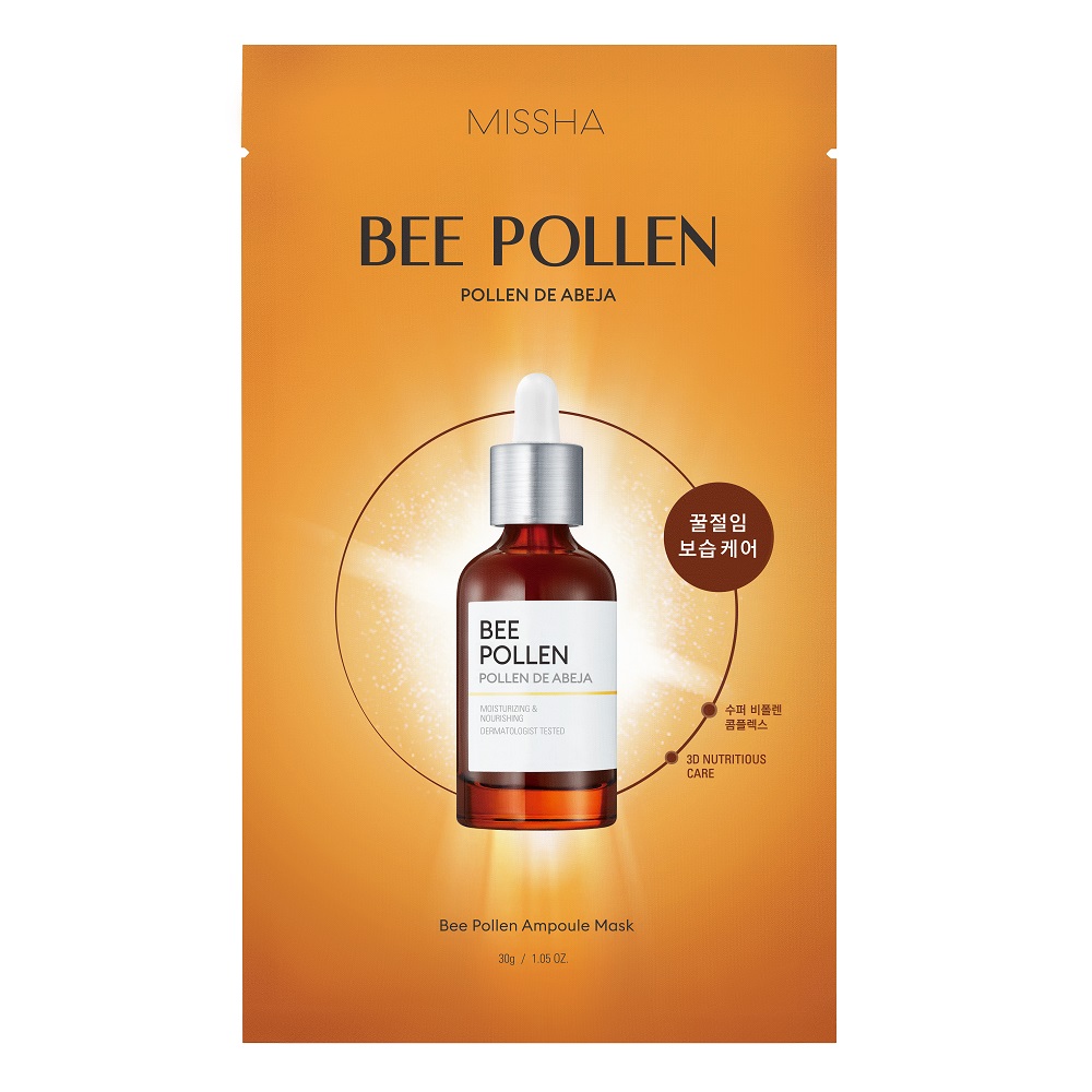 _Bee Pollen Ampouler Mask Vyživujúca Pleťová Maska Vo Fólii 30g