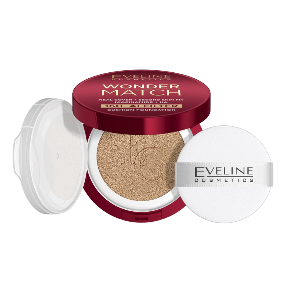 Wonder Match Kryjący Podkład Cushion Z Niacynamidem I Kwasem Hialuronowym 02W Vanilla
